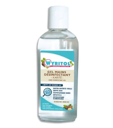 Image de WYRITOL Flacon 100 ml Gel hydro-alcoolique, désinfectant rapide pour les mains, parfum Karité