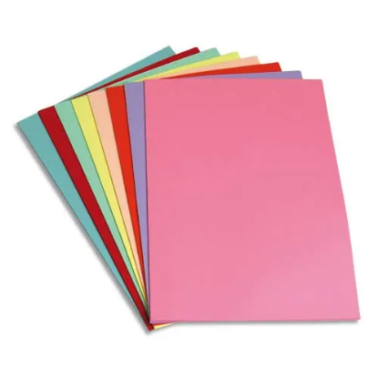 Image de PERGAMY Paquet de 250 sous-chemises papier recyclé 60 grammes coloris assortis