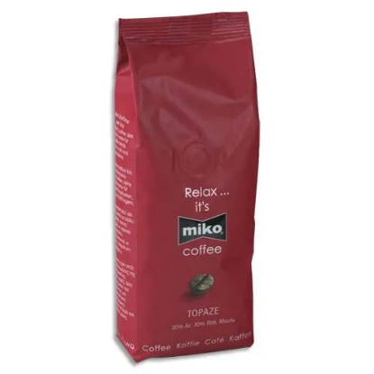 Image de MIKO CAFE Paquet de 1kg de café moulu Topaze composé de 70% de Robusta et de 30% d'Arabica