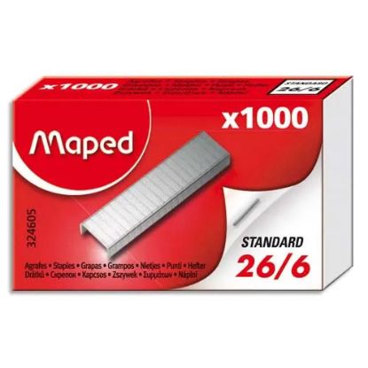 Image de MAPED Boîte de 1000 agrafes 26/6 324605-8