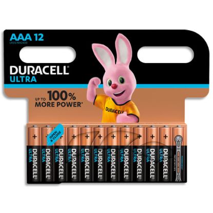 Image de DURACELL Piles Ultra AAA x12 5000394004962