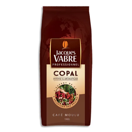 Image de JACQUES VABRE - Paquet d'1Kg de café moulu Copal, intense et aromatique