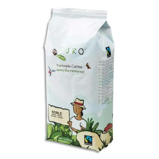 Image de PURO - Paquet de 1kg de café en grains 80 % Arabica et 20 % Robusta