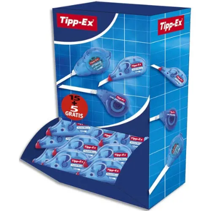 Image de TIPP-EX - Pack 15 rollers de correction Pocket Mouse + 5 offerts. 4,2 mm x 9 m