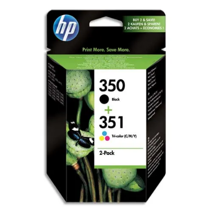 Image de HP - Combo pack 350/351 Jet d'encre Noir et couleur SD412EE