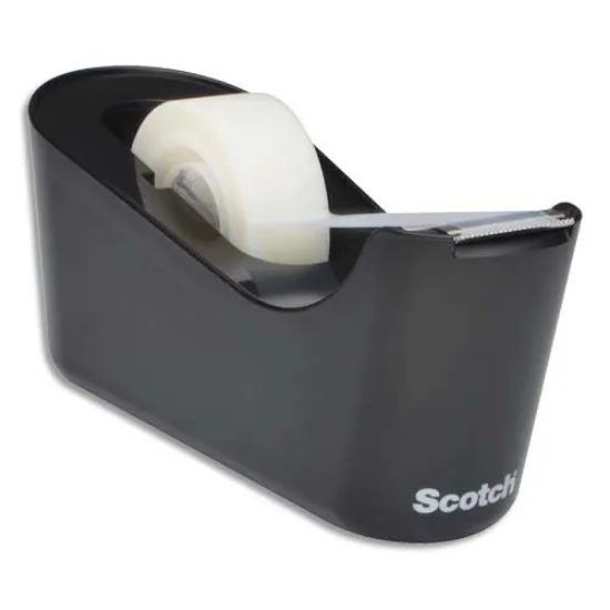 Image de SCOTCH - Dévidoir C18 Noir + 1 rouleau Magic invisible 19 mm x 33 m