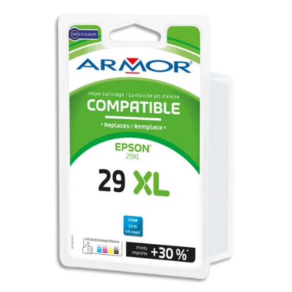 Image de ARMOR - Cartouche compatible Jet d'encre Cyan EPSON 29XL B12665R1