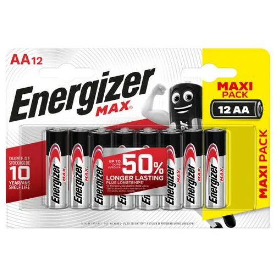 Image de ENERGIZER - Pile Max AA LR06, pack de 12 piles