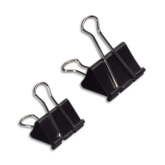 Image de WONDAY - Boîte de 12 pinces double clip largeur 41mm capacité 20mm