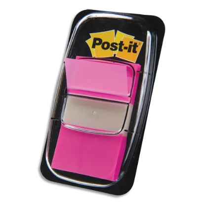 Image de POST-IT - Set de 50 marque-pages souples, coloris Rose vif