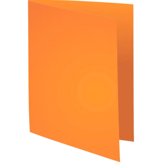 Image de EXACOMPTA - Paquet de 100 chemises SUPER 250 en carte 210 grammes coloris Orange