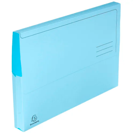 Image de EXACOMPTA - Paquet 50 chemises à poche SUPER en carte 210g. Coloris Bleu clair