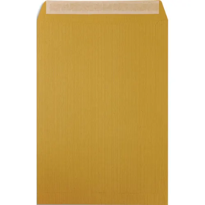 Image de PERGAMY - Boîte de 250 pochettes kraft Brun 90g C4 229x324 mm auto-adhésives