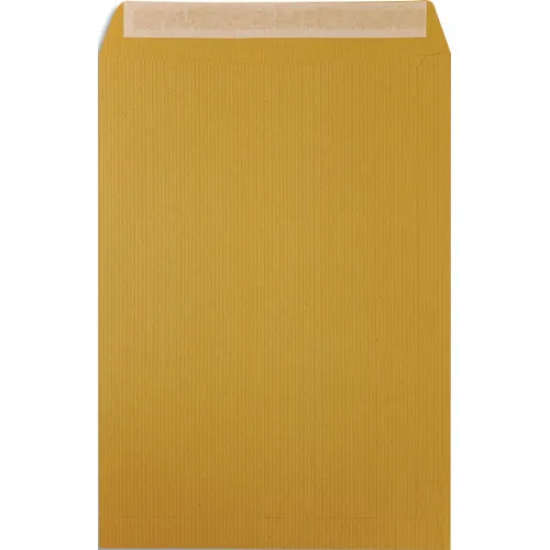 Image de PERGAMY - Boîte de 250 pochettes kraft Brun 90g C4 229x324 mm auto-adhésives