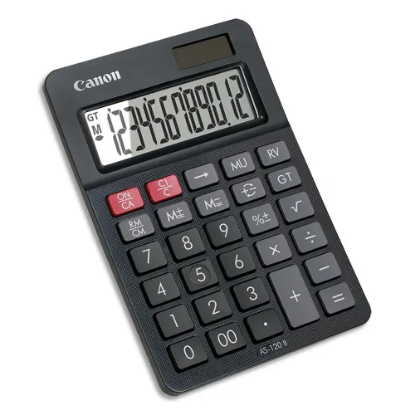 Image de CANON  - Calculatrice de bureau 12 chiffres AS-120 II