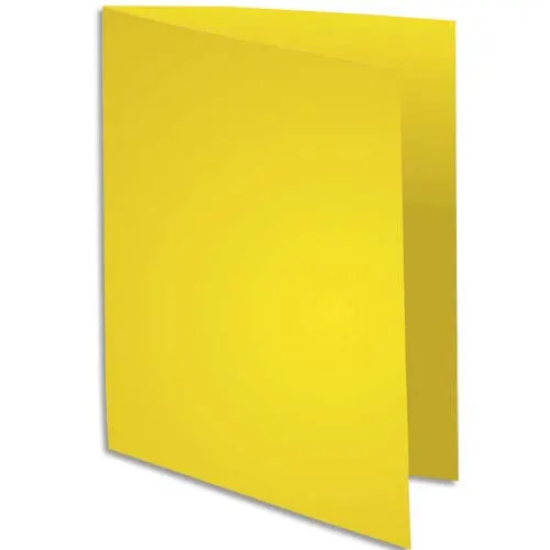 Image de EXACOMPTA - Paquet de 100 chemises ROCK'S en carte 210 grammes coloris Jaune citron