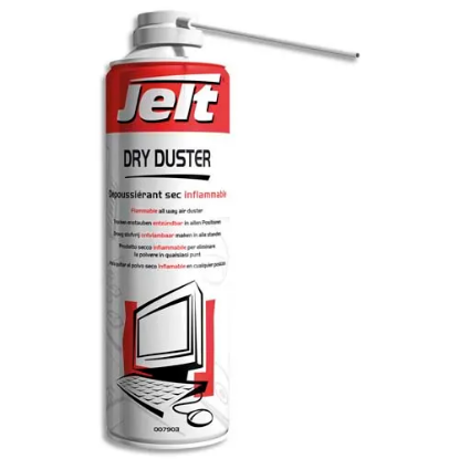 Image de JELT - Aérosol dépoussiérant gaz sec DRY DUSTER inflammable 650 ml brut–500ml net, poids Net 275g