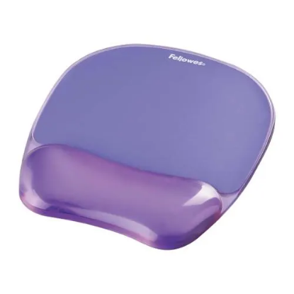 Image de FELLOWES - Tapis souris repose-poignet gel crystal Violet 91441