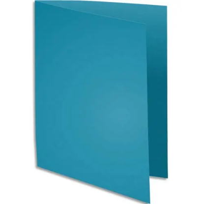 Image de EXACOMPTA - Paquet de 100 chemises ROCK'S en carte 210 grammes coloris Bleu