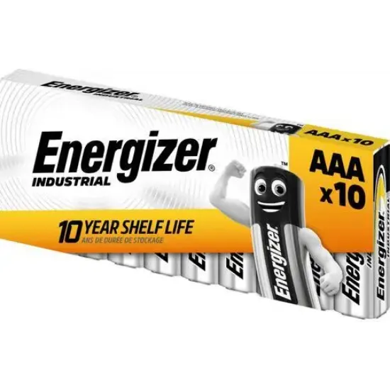 Image de ENERGIZER - Pile Industrial AAA LR03 DP10/120, pack de 10 piles